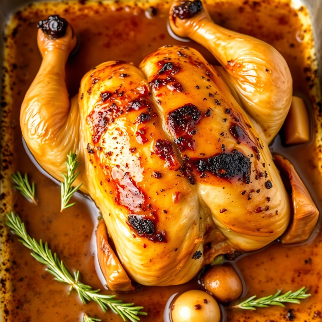 Oven-Braised Chicken with Crispy Skin Recipe