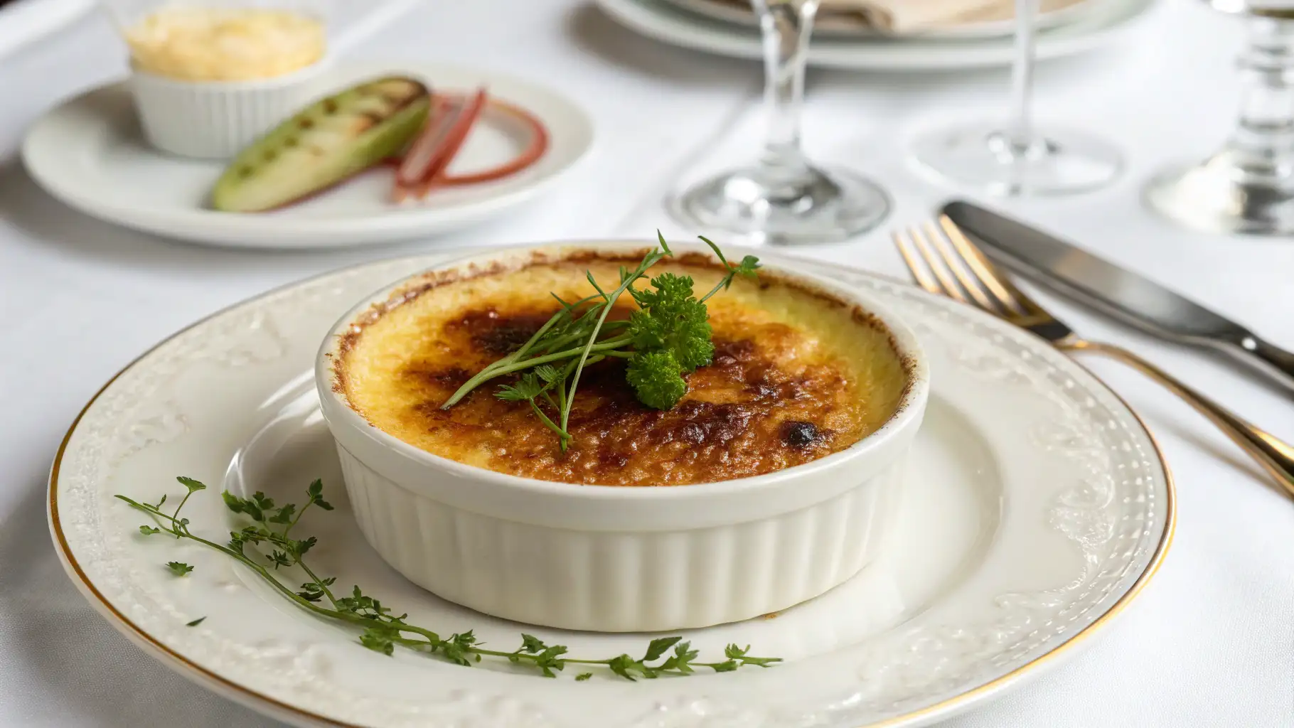 Elegant Crab Brulee with Caramelized Topping