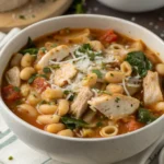 Quick and Healthy Pasta Fazool with Chicken Recipe