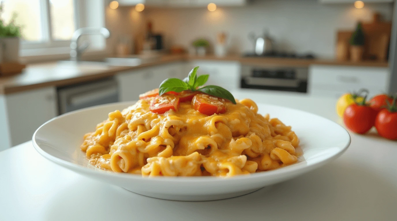 Creamy One-Skillet Cheesy Ground Chicken Pasta