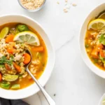Hearty Lemon Chicken Rice Soup