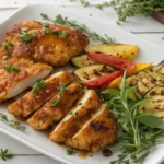 Apple and Honey-Glazed Chicken Tenders with Fresh Apples