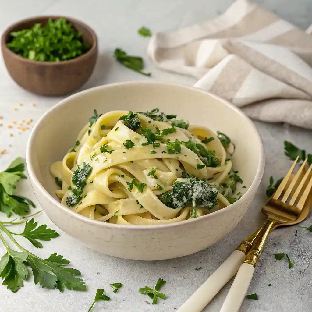 Creamy Boursin Chicken Pasta in a Bowl