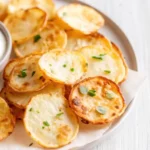 Crispy Cottage Cheese Chips with Herb Dip