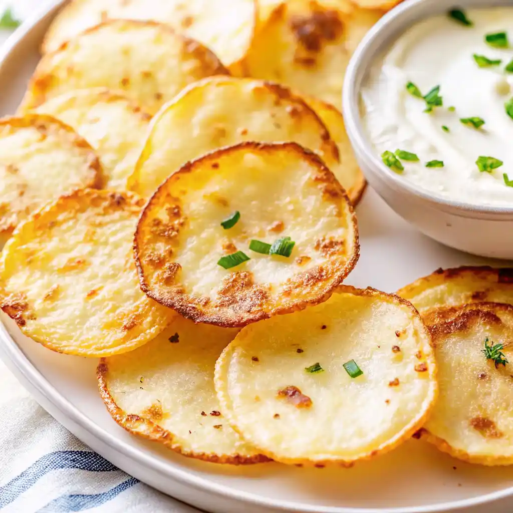 Baked Cottage Cheese Chips with Herbs