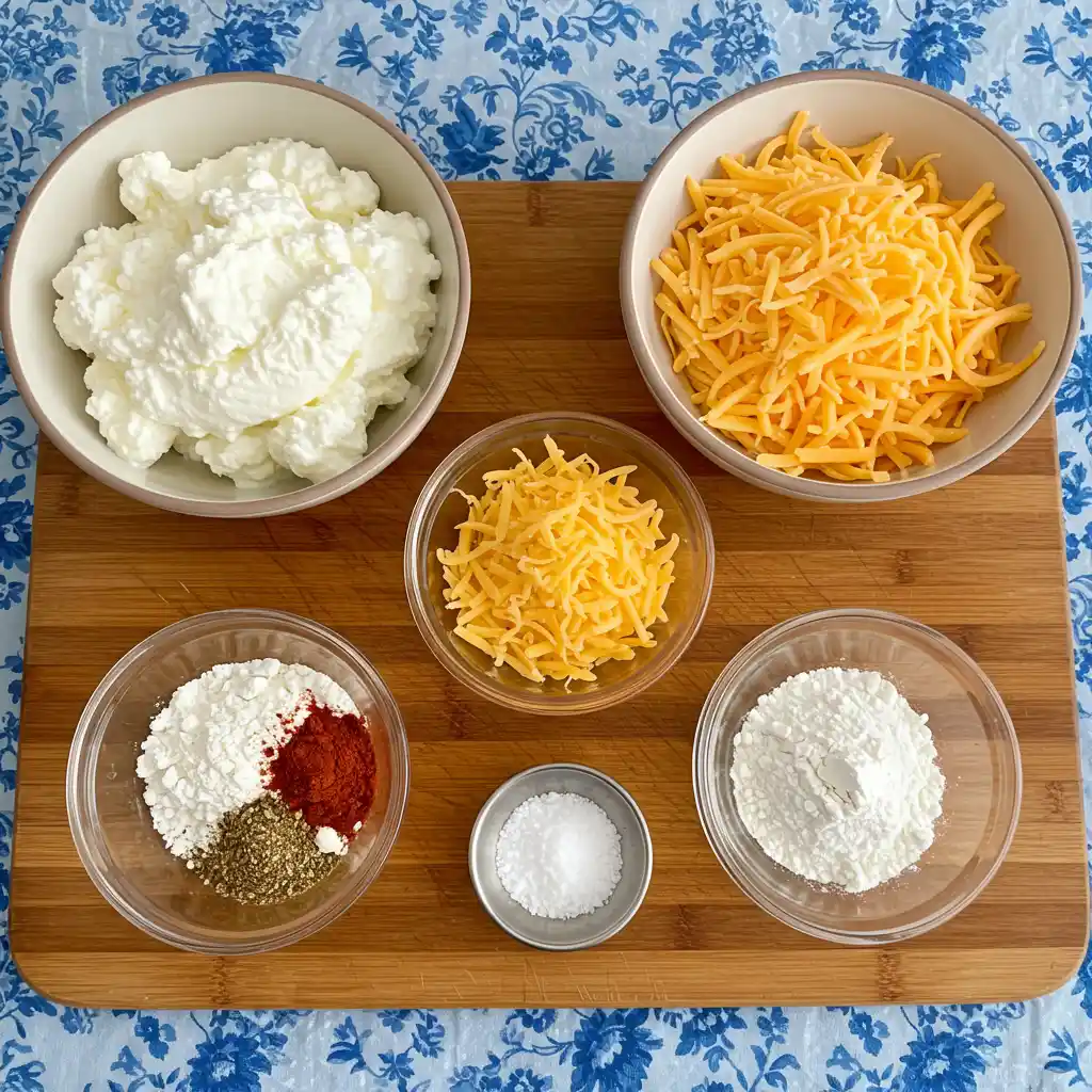 Ingredients for Cottage Cheese Chips Recipe