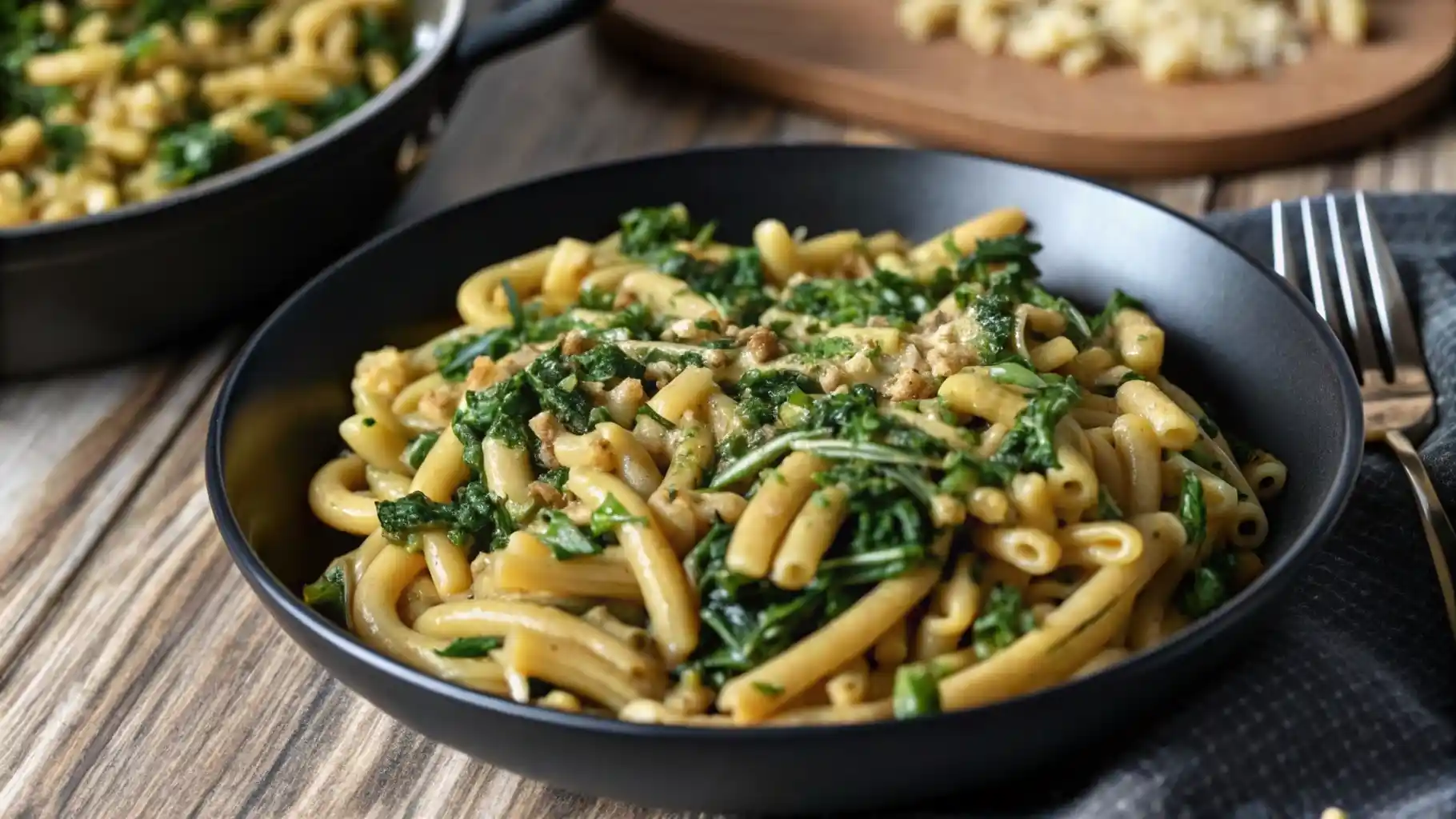 Creamy Casarecce Pasta with Basil and Parmesan