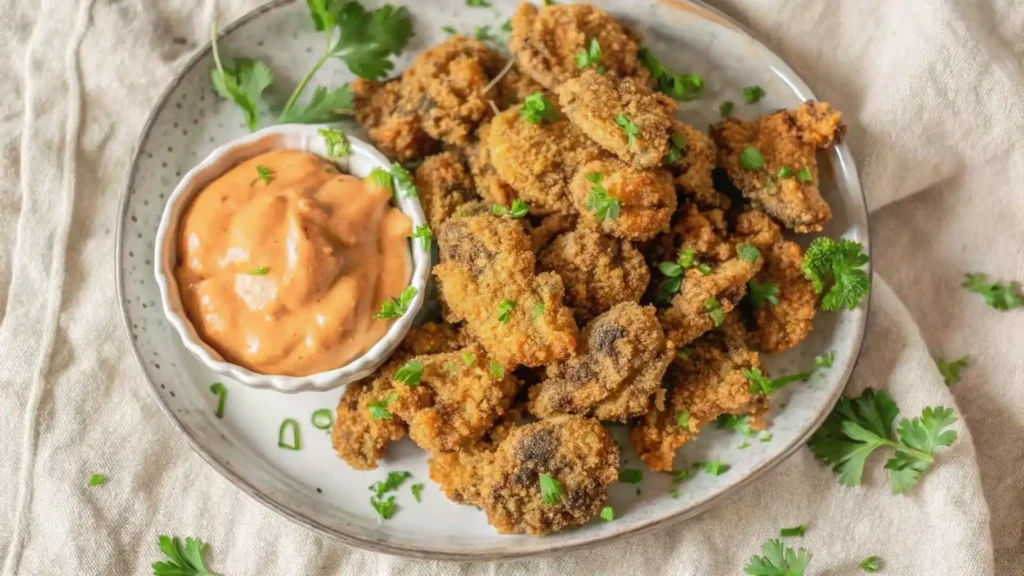 Crispy Southern Fried Chicken Livers with Dipping Sauce