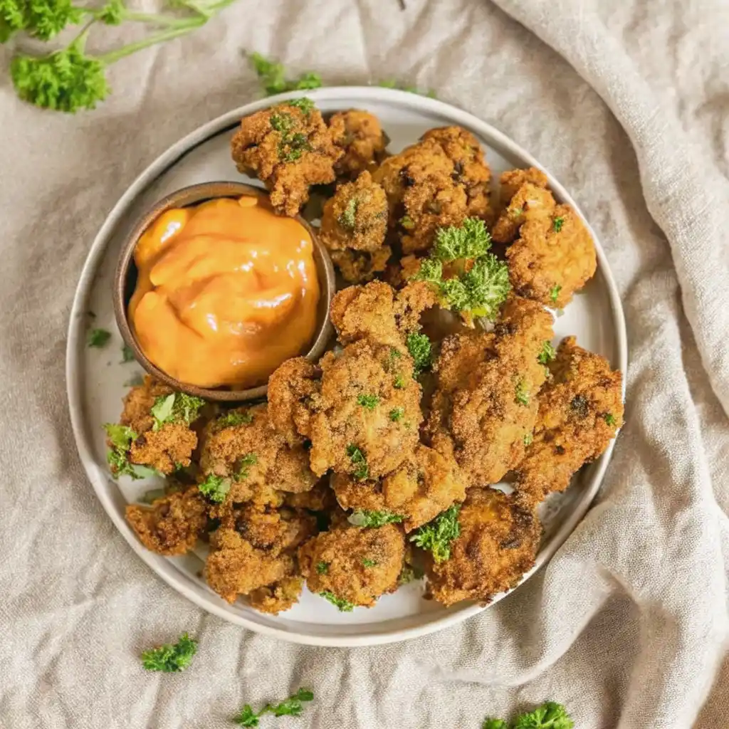  Crispy Southern Fried Chicken Livers with Dipping Sauce