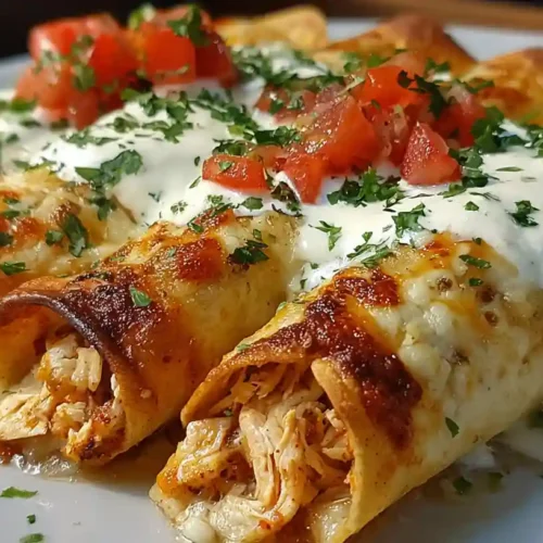 Baked Cream Cheese Chicken Taquitos