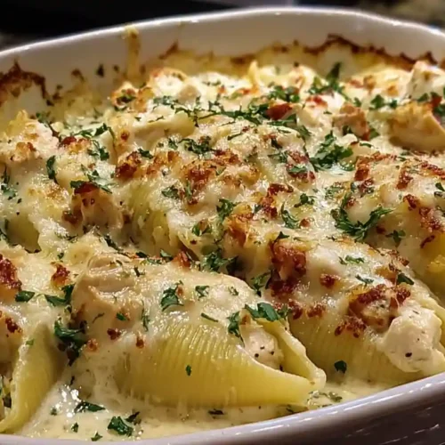 Chicken Alfredo Stuffed Shells