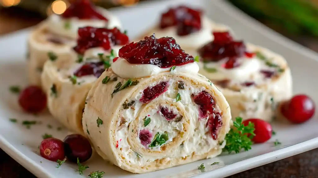 Christmas Cranberry Roll Ups