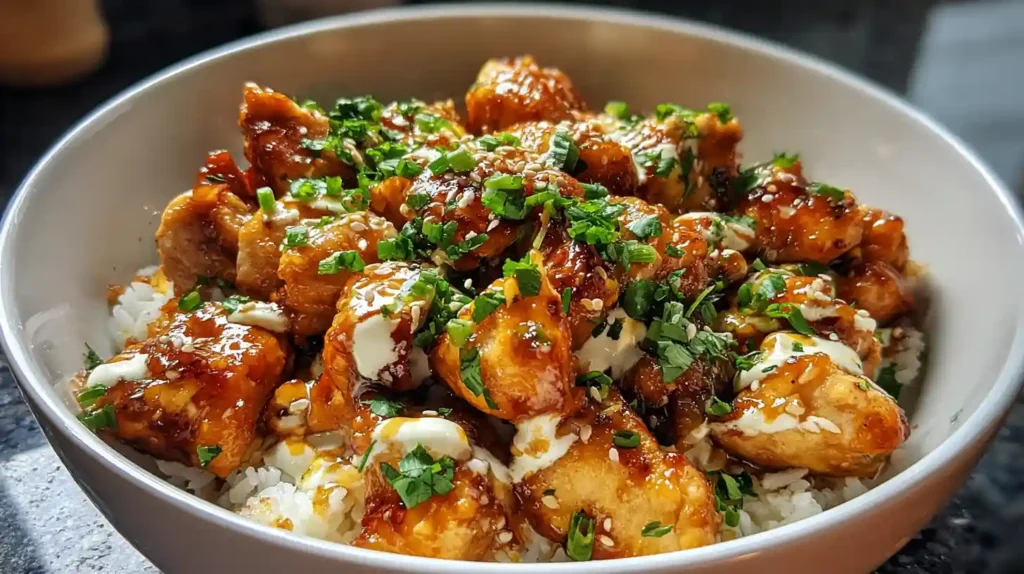 Hot Honey Chicken Bowl Recipe