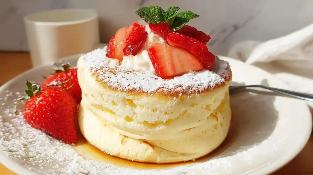 Jiggly Japanese Soufflé Pancakes