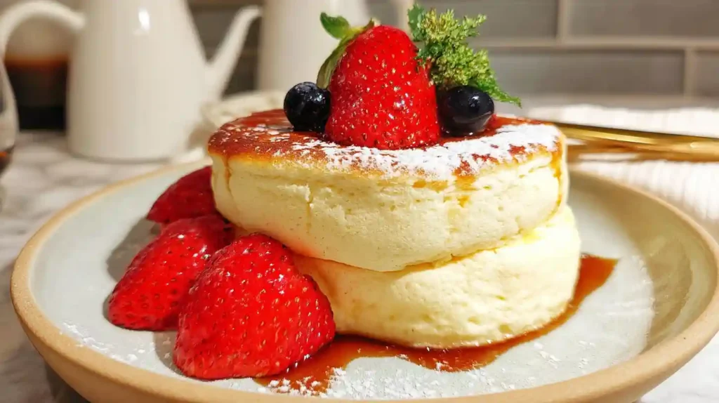 Jiggly Japanese Soufflé Pancakes