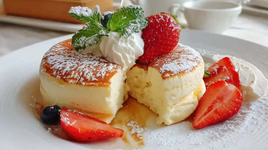 Jiggly Japanese Soufflé Pancakes