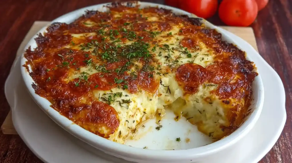 Pizza-Style Cottage Cheese Bake