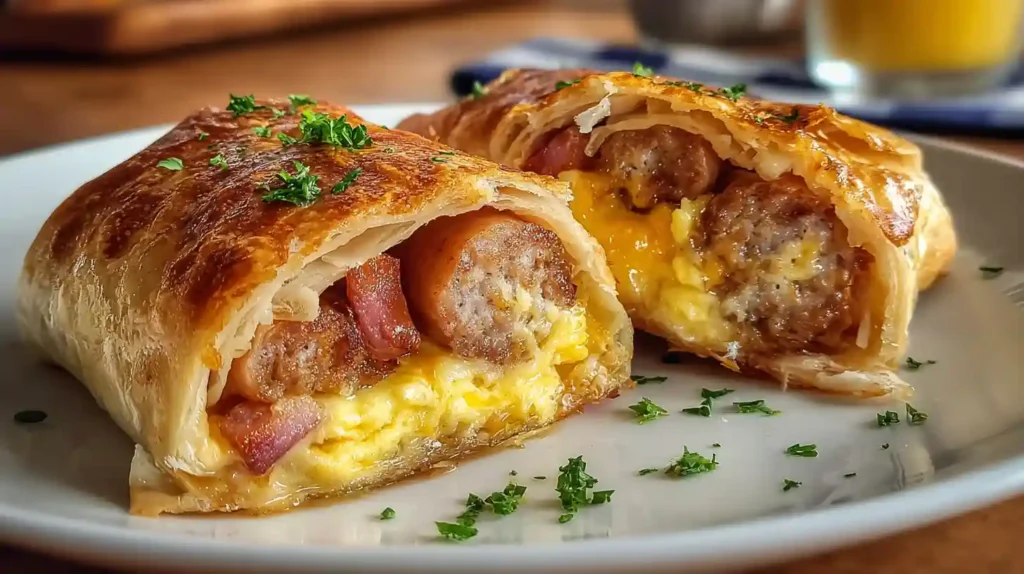 Sausage Egg Breakfast Roll-Ups