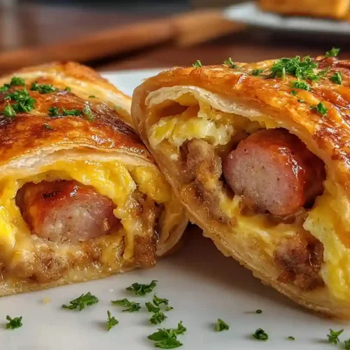 Sausage Egg Breakfast Roll-Ups