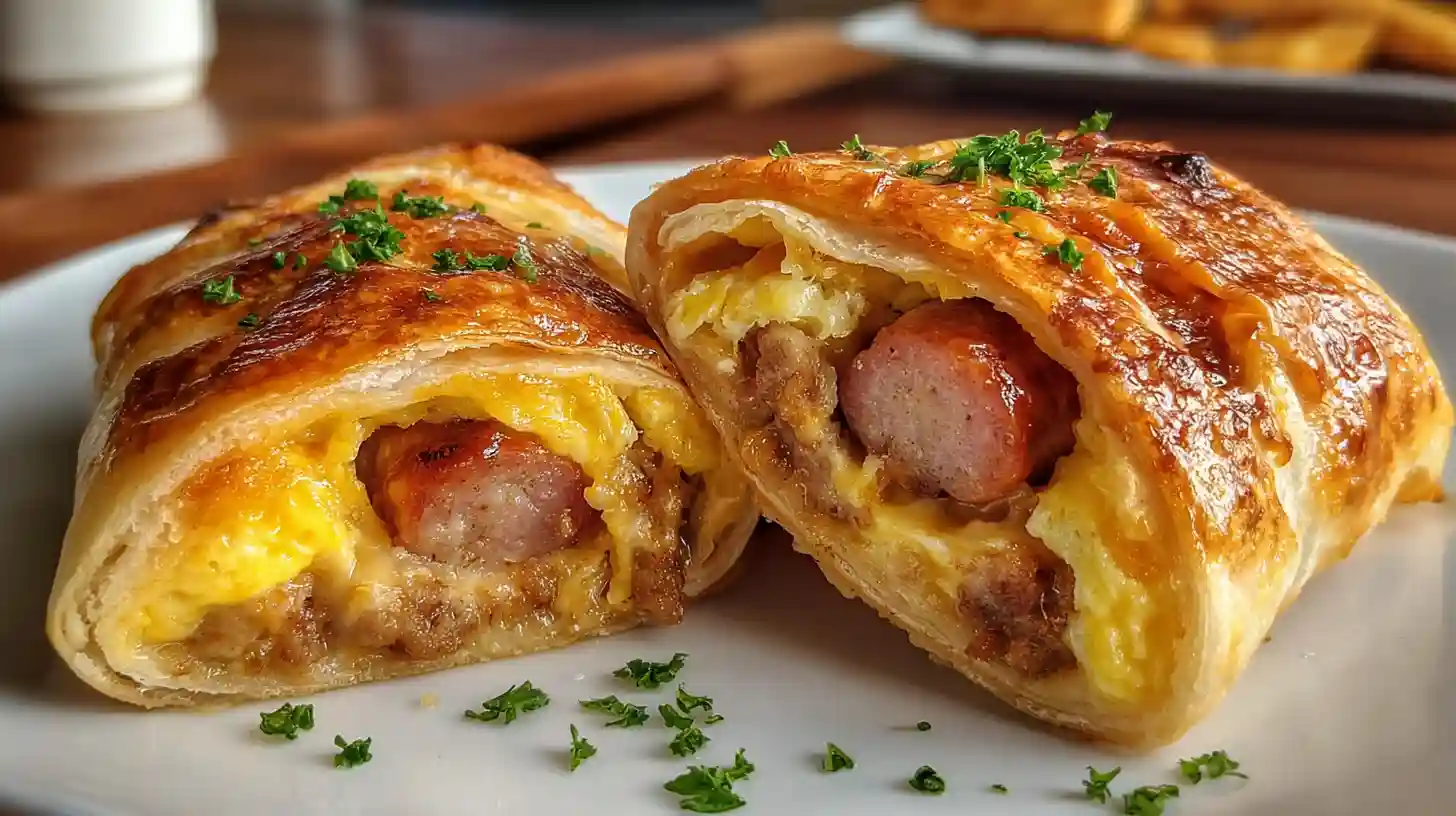 Sausage Egg Breakfast Roll-Ups