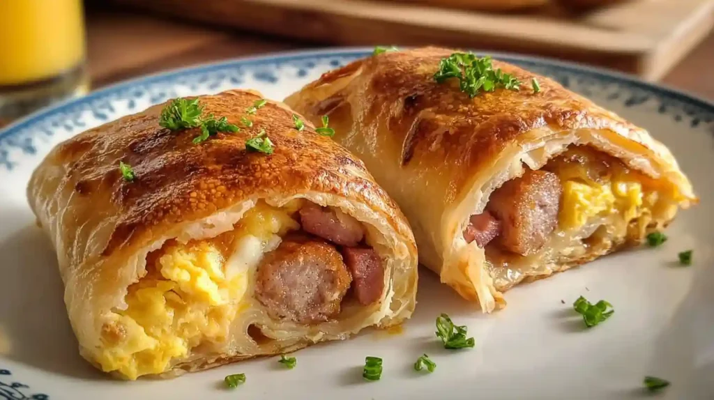 Sausage Egg Breakfast Roll-Ups
