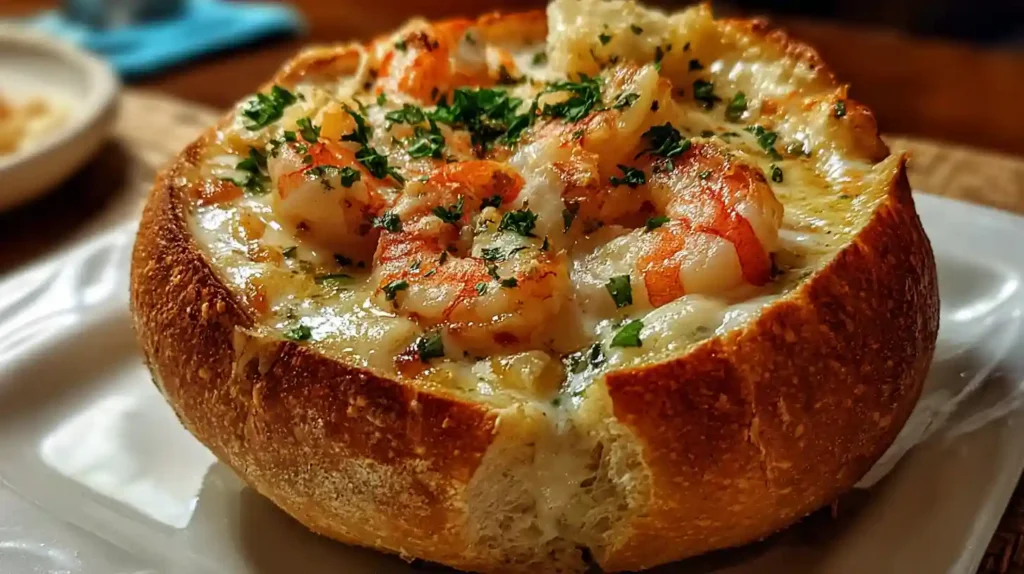 Stuffed Seafood Bread Bowl Recipe