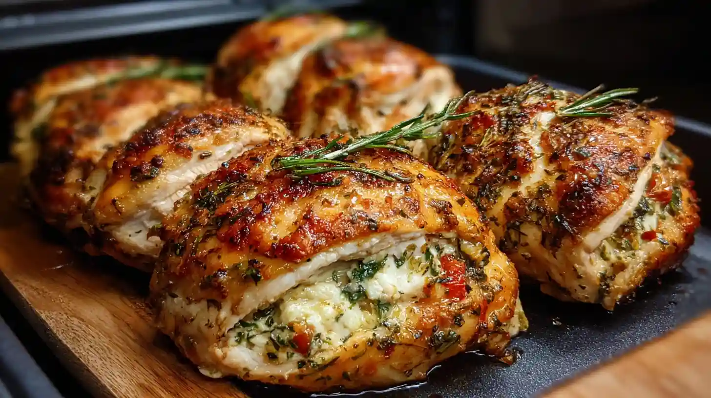Air Fryer Stuffed Chicken Breast
