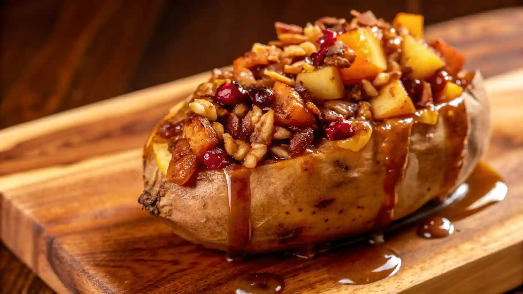 Apple Spiced Stuffed Sweet Potatoes Recipe