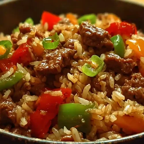 Beef and Pepper Rice Bowl
