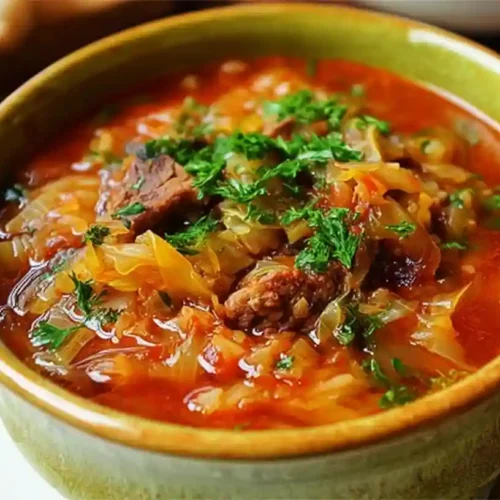 Cabbage Soup With Ground Beef