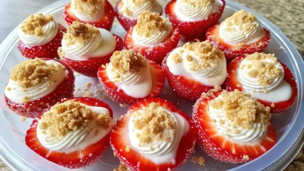 Cheesecake Deviled Strawberries
