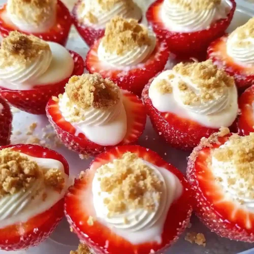 Cheesecake Deviled Strawberries