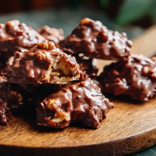 Chocolate-Covered Caramel Pecan Treats