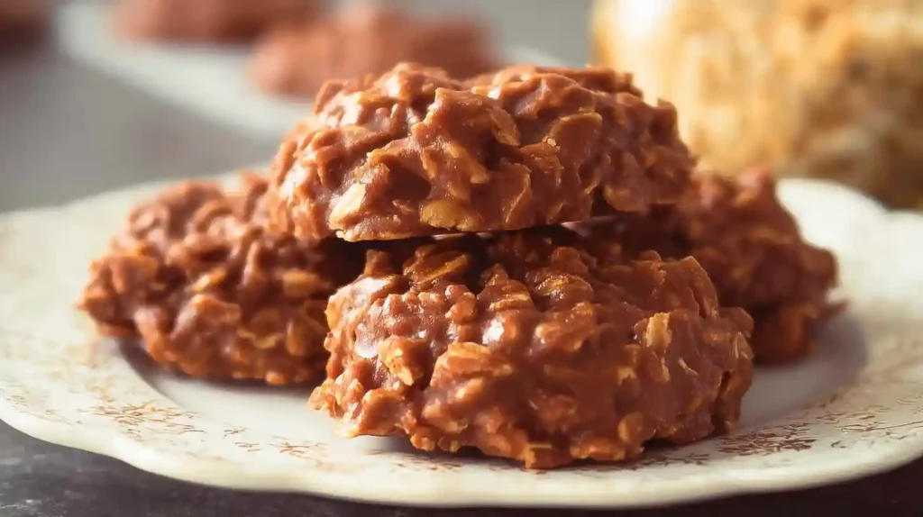 Chocolate Peanut Butter No-Bake Cookies