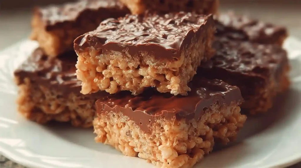Chocolate Peanut Butter Rice Krispie Treats