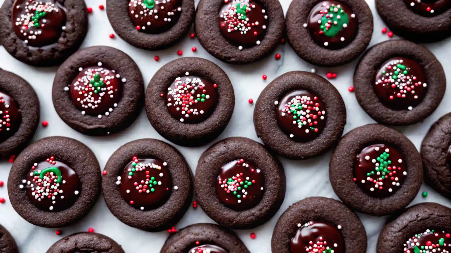 Chocolate Thumbprint Cookies