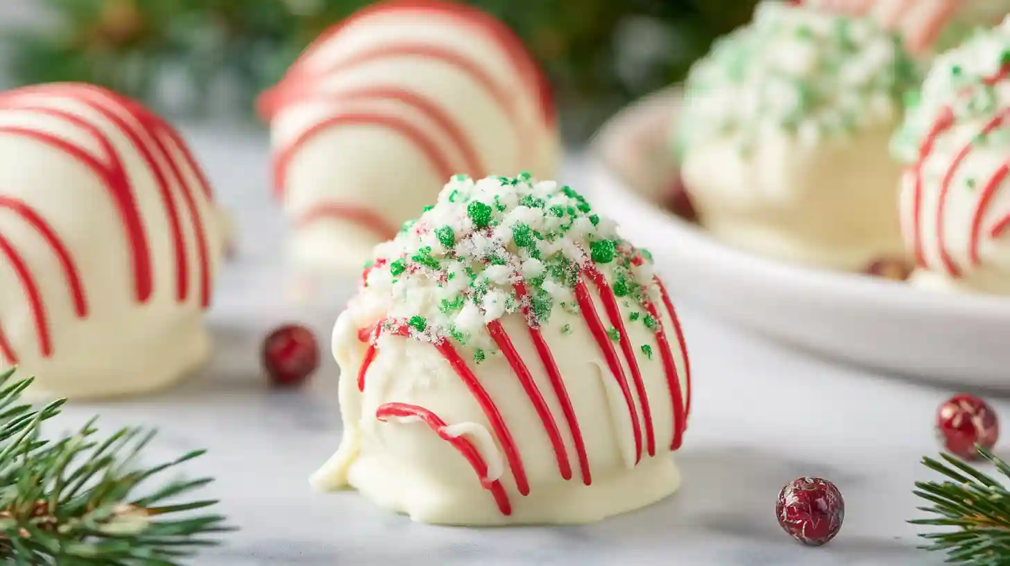 Christmas Tree Cake Truffles