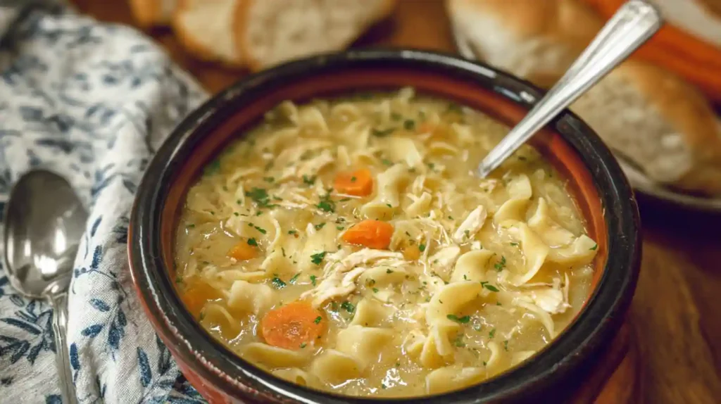Creamy Chicken Noodle Soup Crock Pot