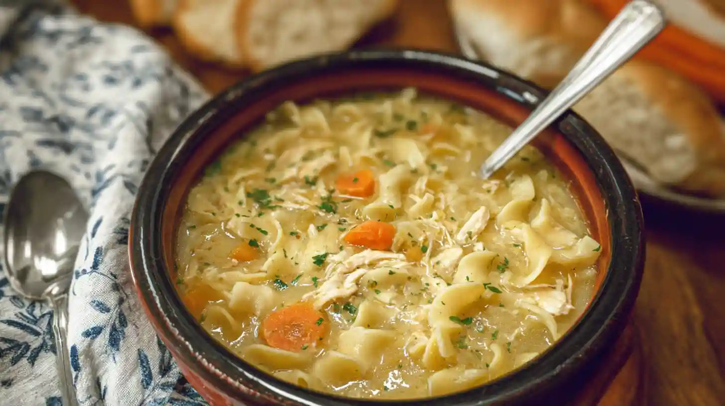 Creamy Chicken Noodle Soup Crock Pot