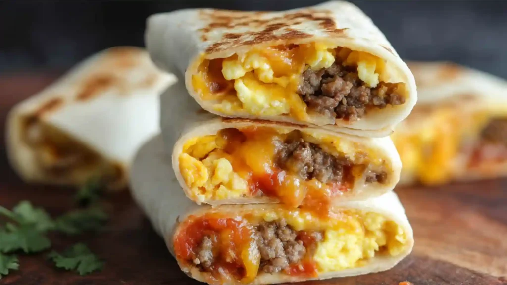 Freezer Breakfast Burritos