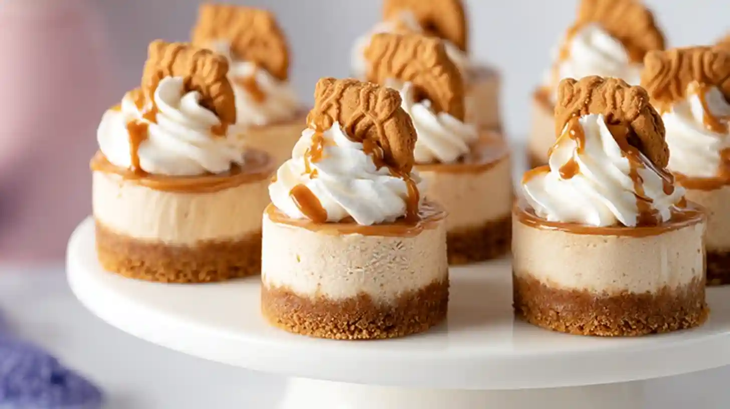 Mini Biscoff Cheesecakes