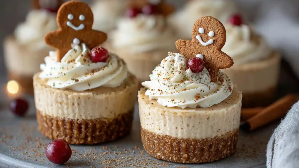 No-Bake Gingerbread Cheesecake Cups Recipe