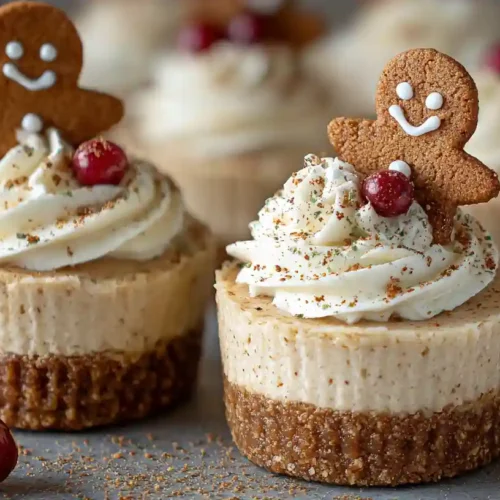 No-Bake Gingerbread Cheesecake Cups Recipe