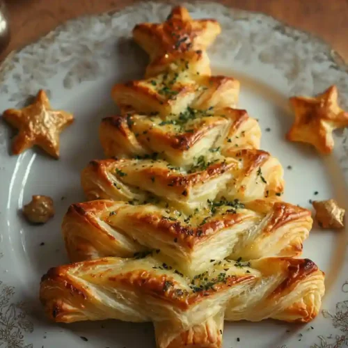 Puff Pastry Christmas Tree Appetizer