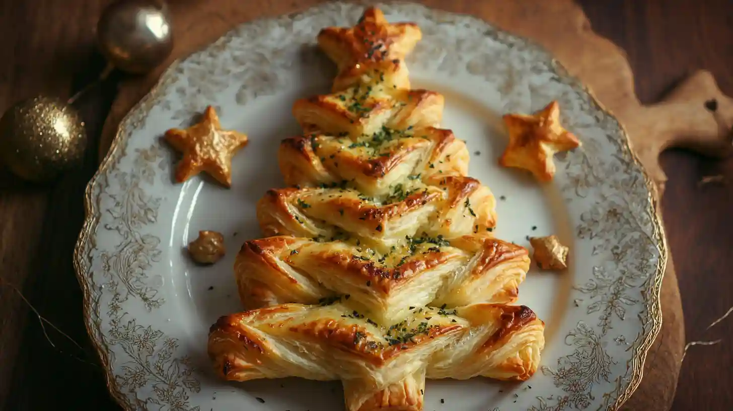 Puff Pastry Christmas Tree Appetizer