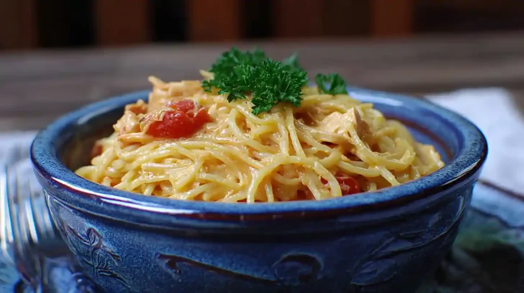 Rotel Chicken Spaghetti