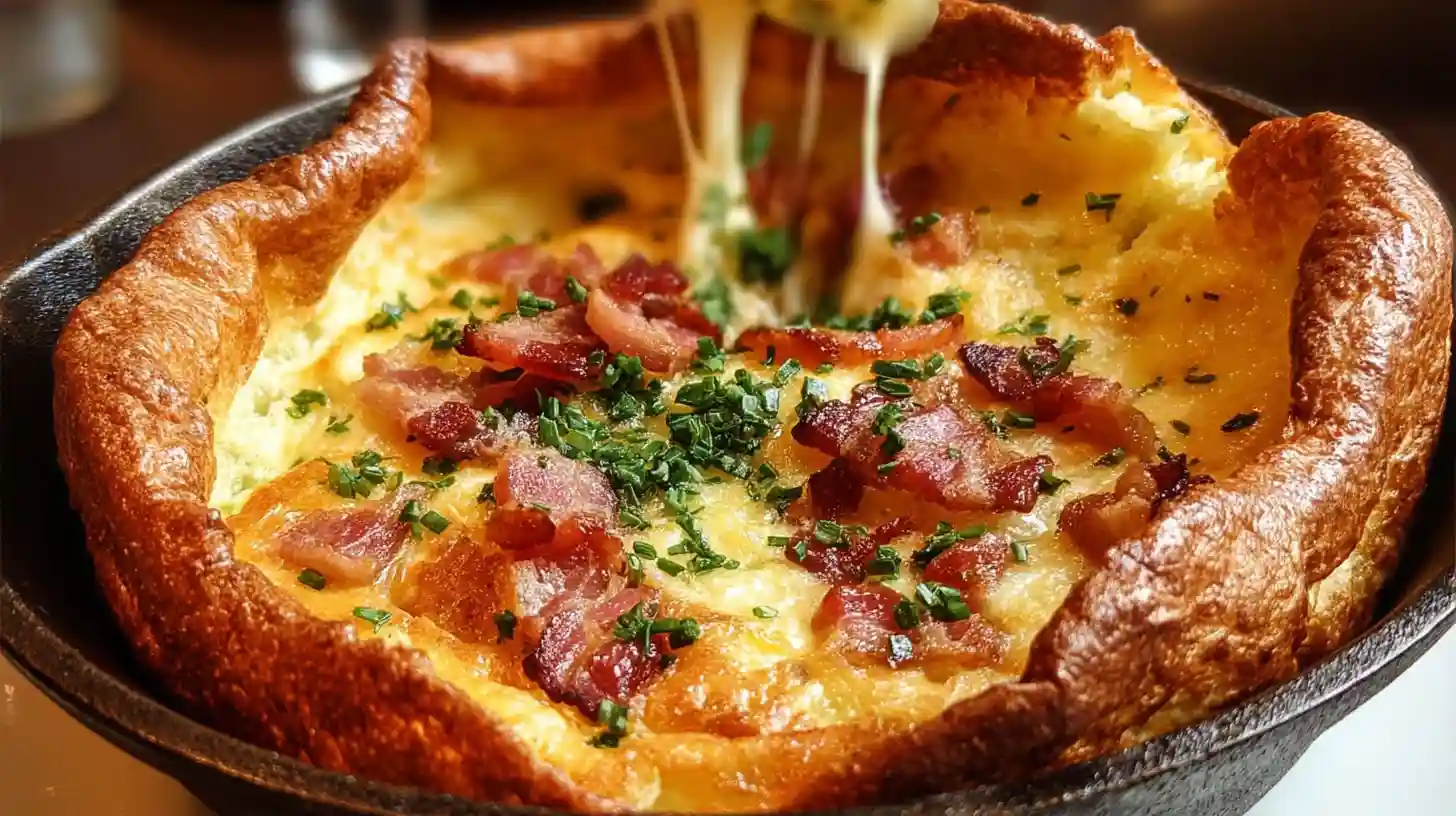 Savory Cheddar & Bacon Dutch Baby
