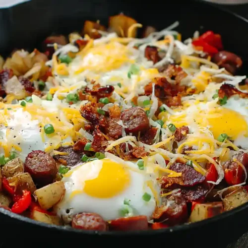 Simple Loaded Breakfast Skillet Recipe