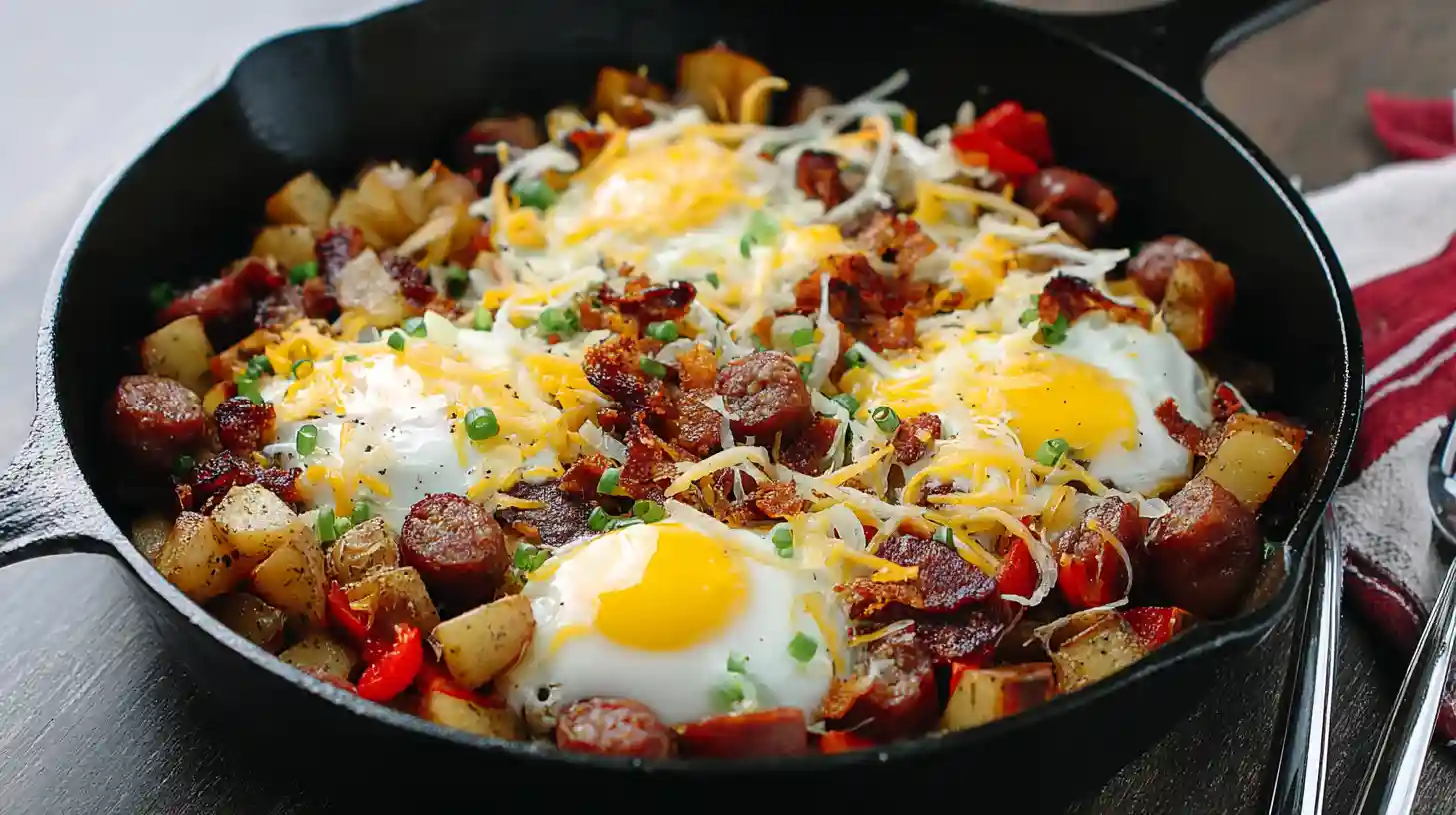 Simple Loaded Breakfast Skillet Recipe