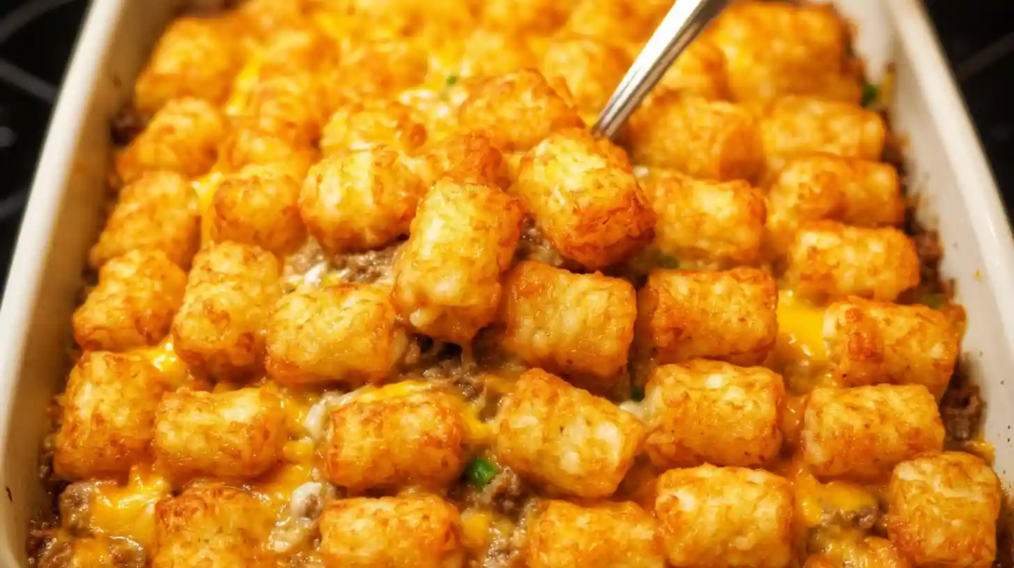 Tater Tot Casserole With Ground Beef